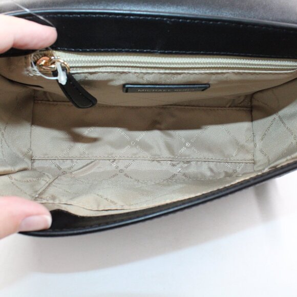 NWT Michael Kors Mimi Medium Logo Messenger Bag in Brown Coated Canvas - Picture 8 of 12